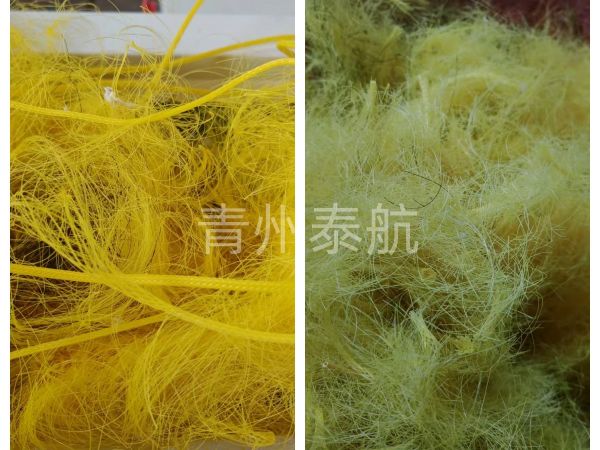 玻纖粉碎效果對(duì)比